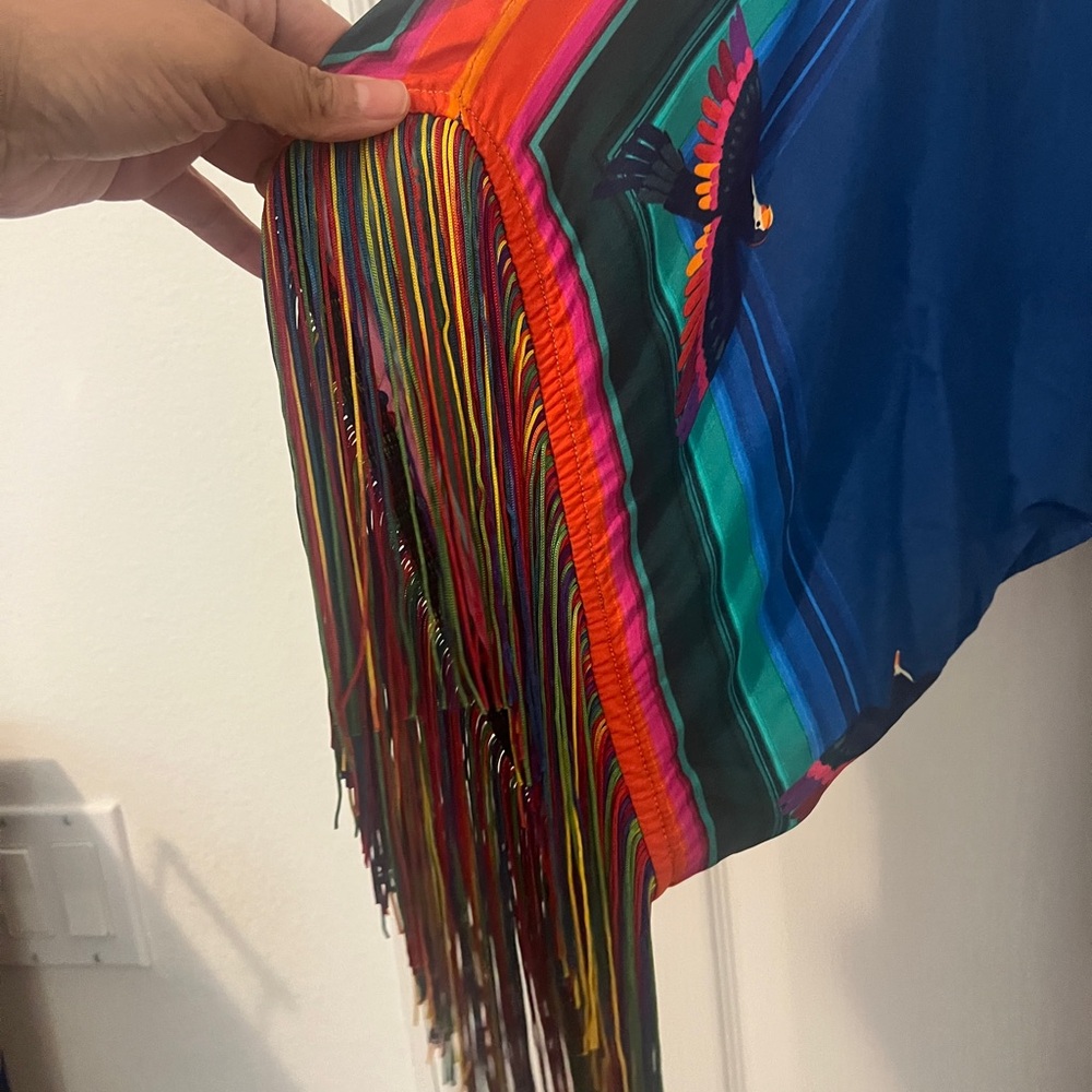 Farm Rio Scarf Print Kaftan - Picture 6 of 14